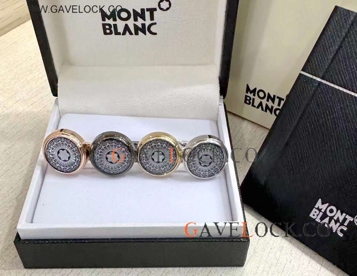 Low Price Mont blanc Classic Cufflinks Flower Face